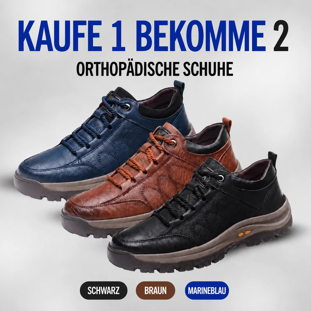 KAUFE 1, BEKOMME 2 – OrthoPlush Ergonomische Orthopädische Schuhe